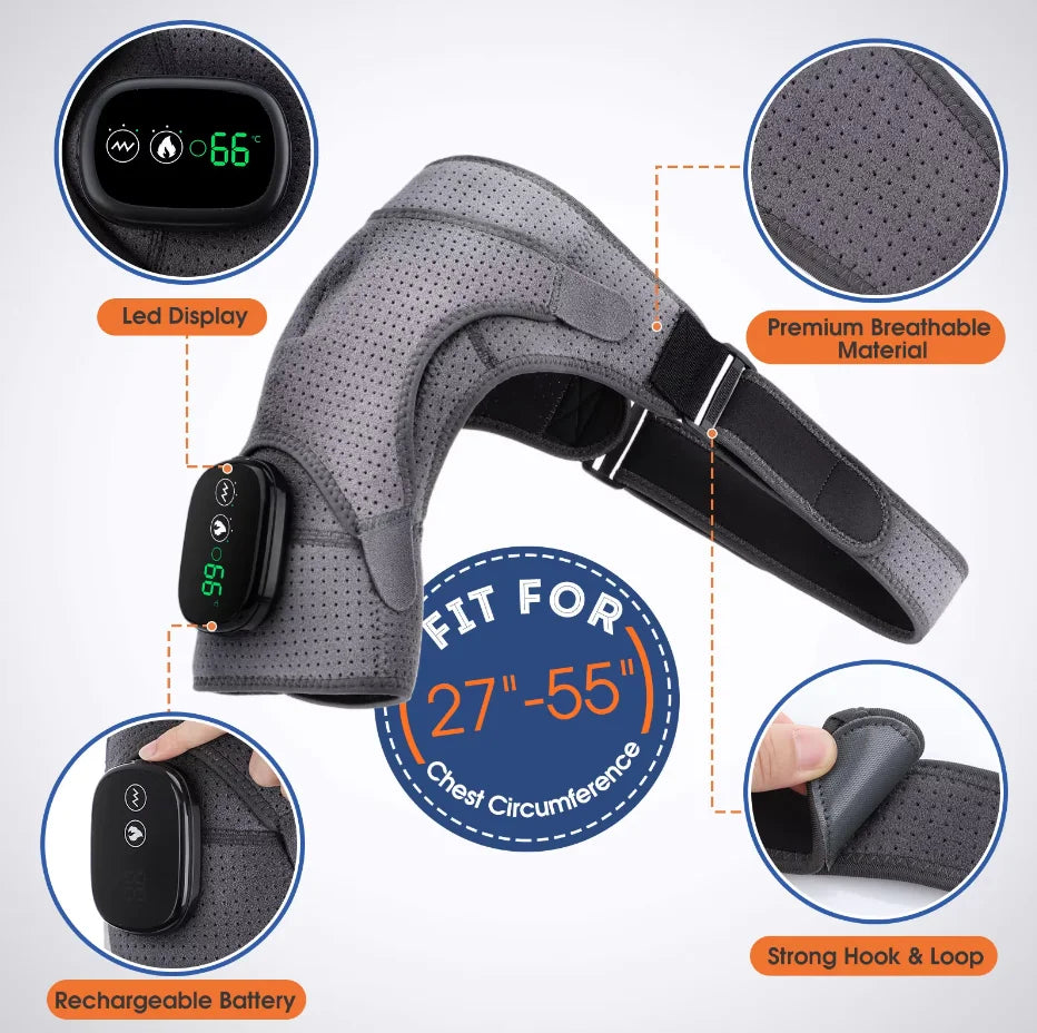 Premium Heated Shoulder Brace with LED Display