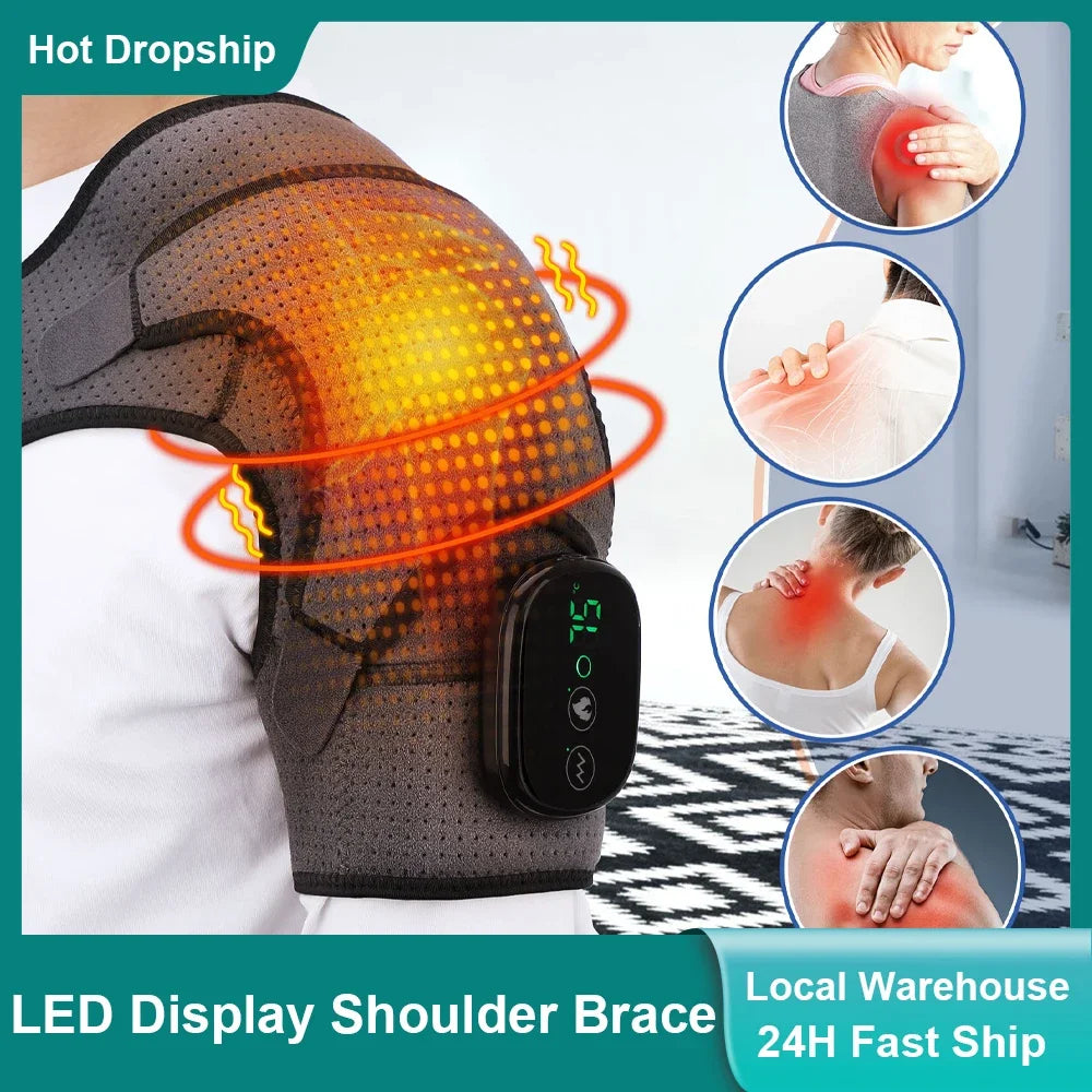 Premium Heated Shoulder Brace with LED Display