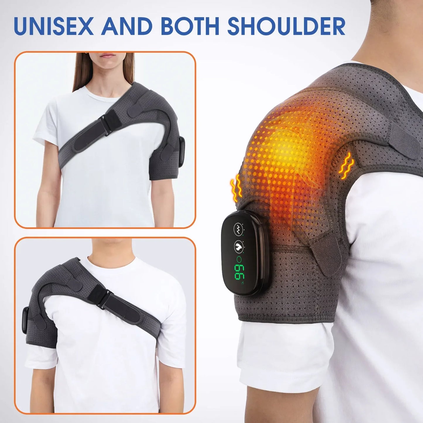 Premium Heated Shoulder Brace with LED Display